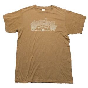 Hurley Men's Size Large Brown T Shirt Hurley International DISTRESSED TEE
